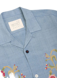 Ronen Short Sleeve Shirt, Light Blue-Skjorter-Kardo-Motorious Copenhagen