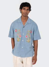 Ronen Short Sleeve Shirt, Light Blue-Skjorter-Kardo-Motorious Copenhagen