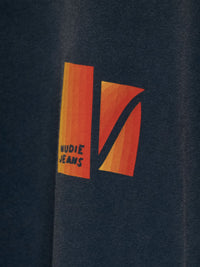 Roy Sunburns T-Shirt, Antracite-T-shirts-Nudie Jeans-Motorious Copenhagen