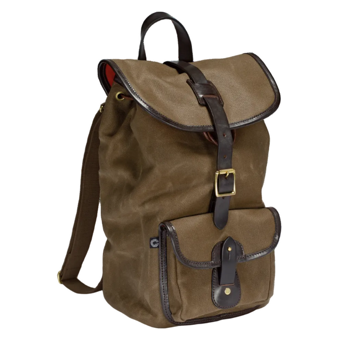 Rucksack, Vintage Waxed Canvas, Olive-Tasker-Croots England-Motorious Copenhagen