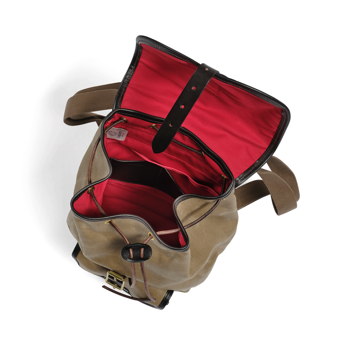 Rucksack, Vintage Waxed Canvas, Sand-Tasker-Croots England-Motorious Copenhagen