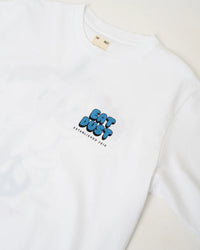 Russel T-shirt Peace Bunny, Basic Jersey, White-T-shirts-Eat Dust-Motorious Copenhagen