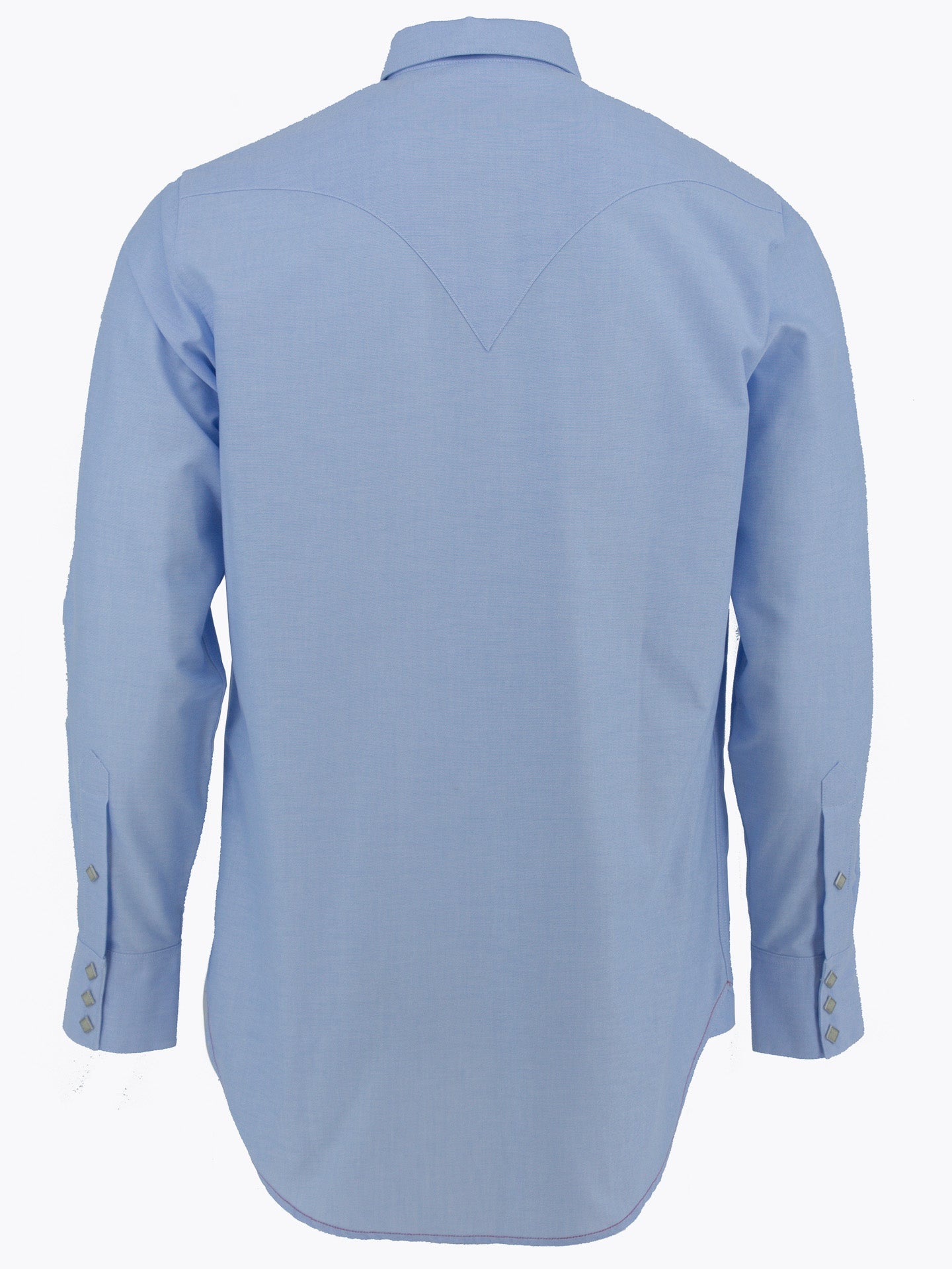 Sawtooth Western Shirt, Light Blue-Skjorter-Sneum-Motorious Copenhagen