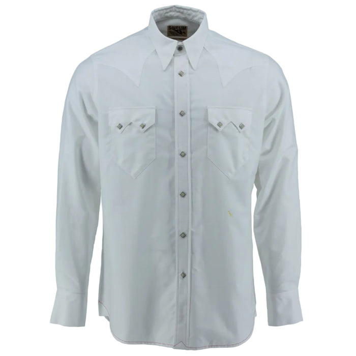 Sawtooth Western Shirt, Oxford, White-Skjorter-Sneum-Motorious Copenhagen