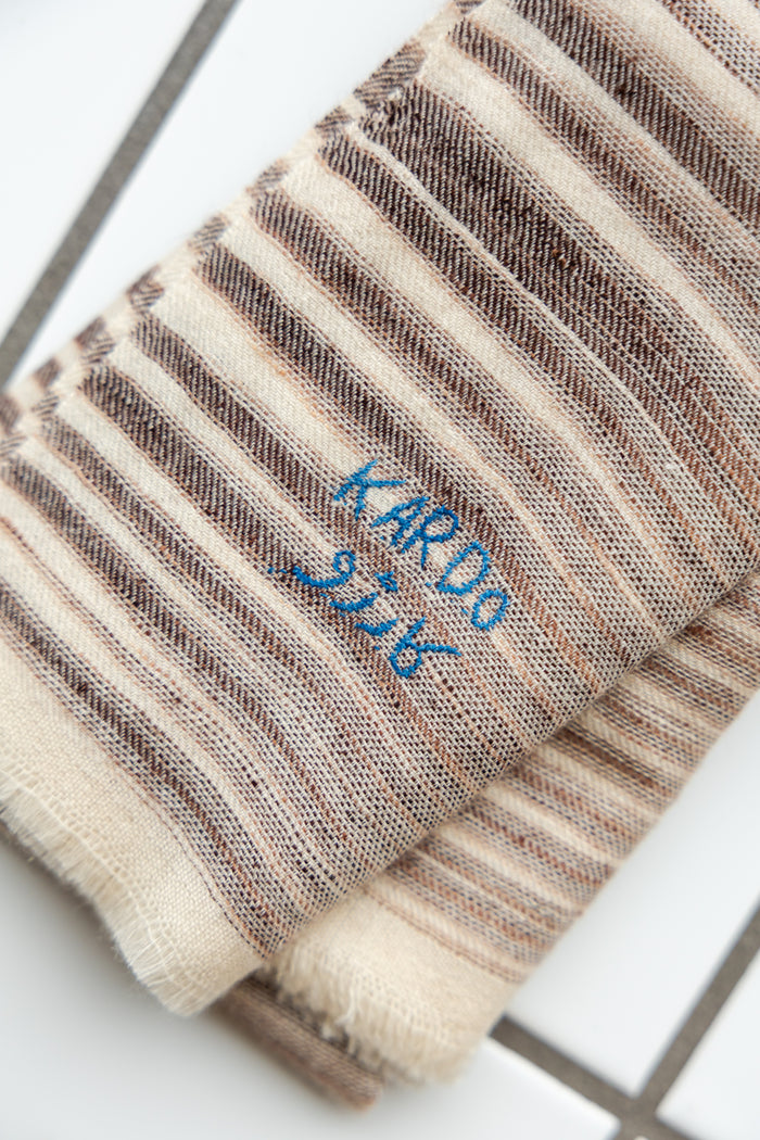 Scarf, Handwoven Pashmina, Cocoa-Halstørklæder-Kardo-Motorious Copenhagen