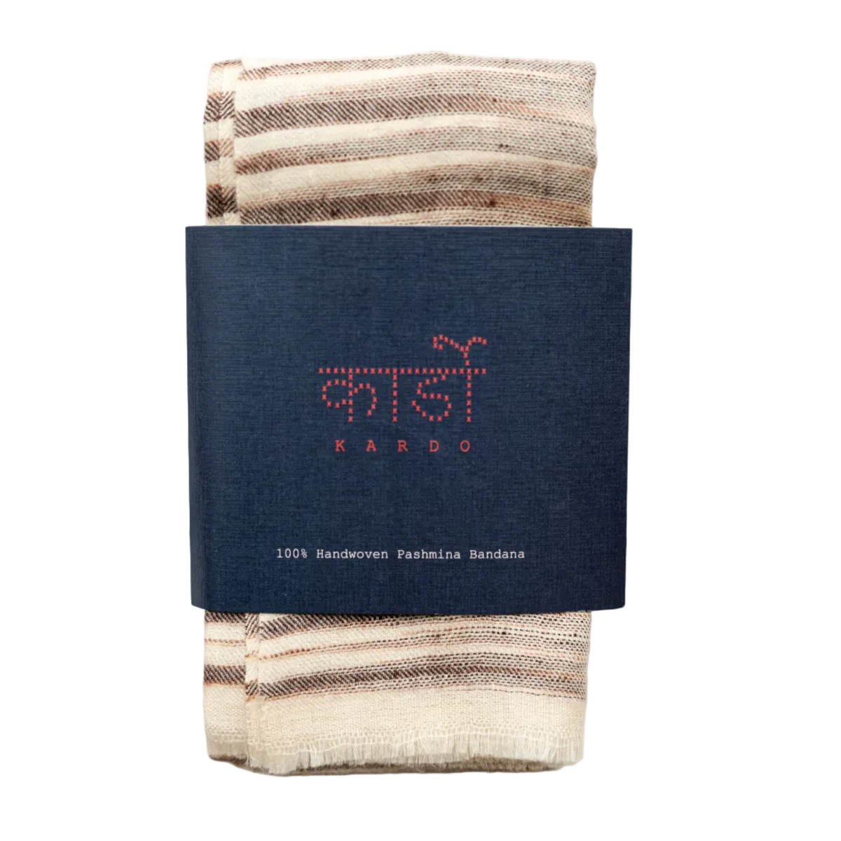 Scarf, Handwoven Pashmina, Cocoa-Halstørklæder-Kardo-Motorious Copenhagen