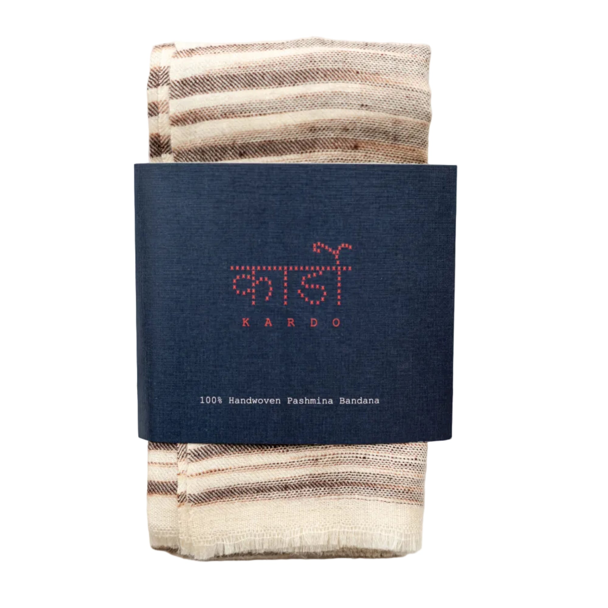 Scarf, Handwoven Pashmina, Cocoa-Halstørklæder-Kardo-Motorious Copenhagen