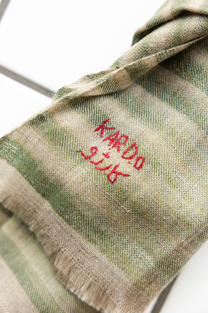 Scarf, Handwoven Pashmina, Oak Moss-Halstørklæder-Kardo-Motorious Copenhagen