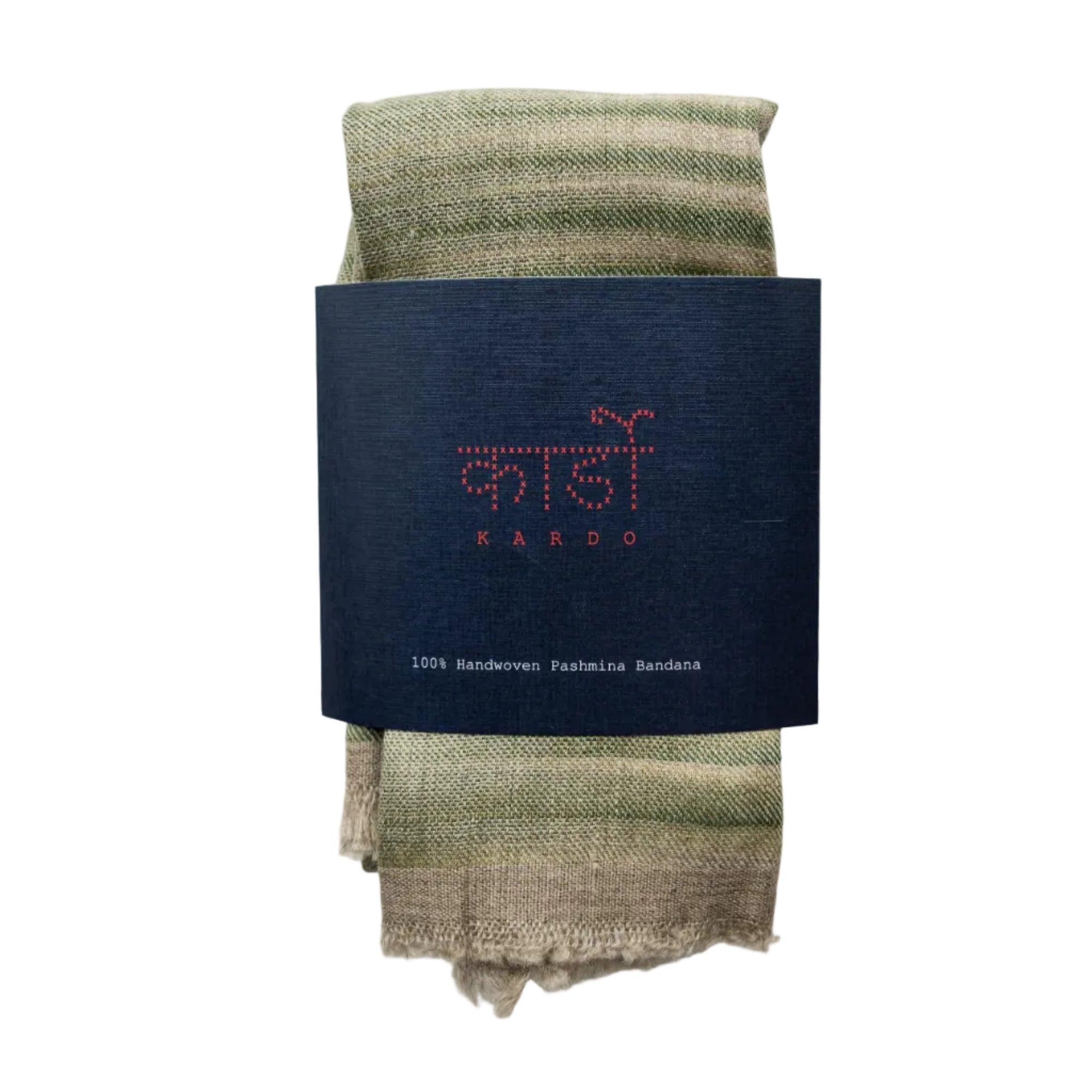 Scarf, Handwoven Pashmina, Oak Moss-Halstørklæder-Kardo-Motorious Copenhagen