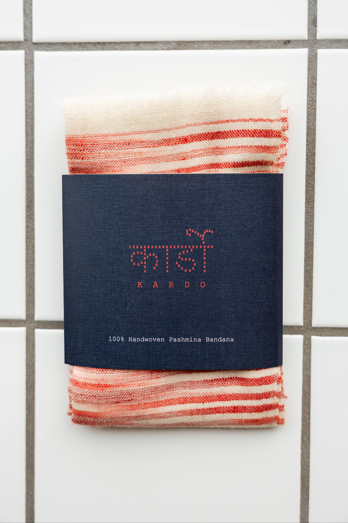 Scarf, Handwoven Pashmina, Rose-Halstørklæder-Kardo-Motorious Copenhagen
