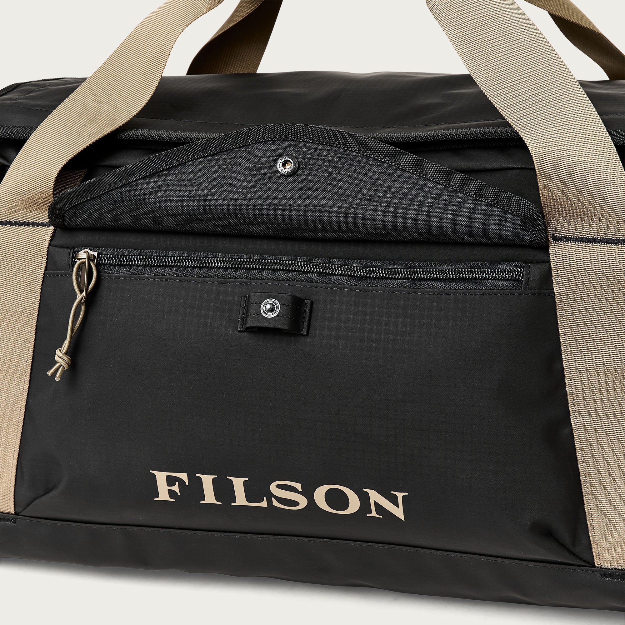 Scout 50 liter Duffle, Black/Covert-Tasker-Filson 1897-Motorious Copenhagen