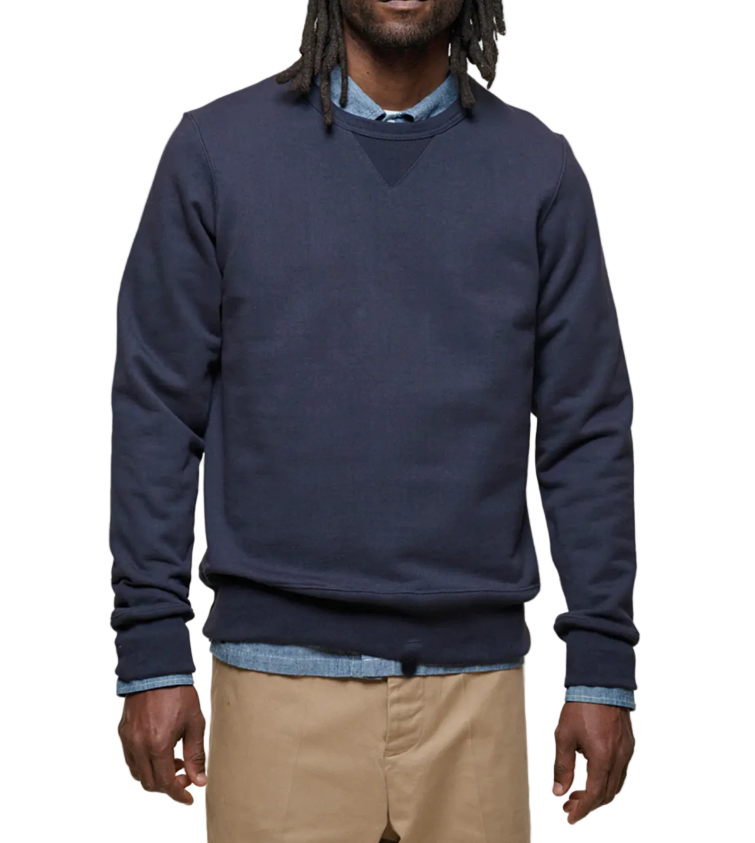 Heavyweight Sweatshirt, Loopwheeled Classic Fit, Navy