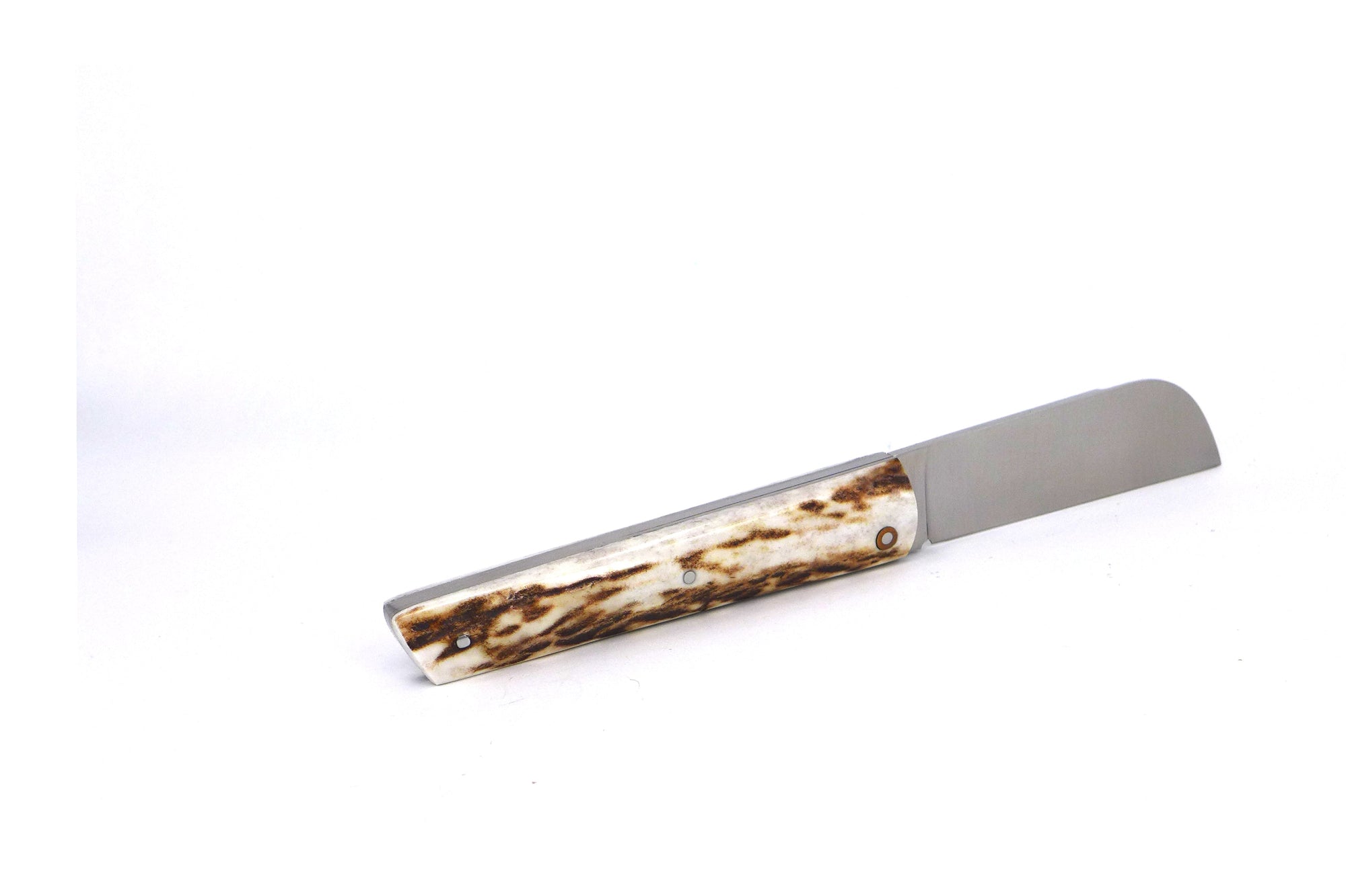 'Seurre' custom french pocket knife, Luxe series w Buck Horn handle and Shark Skin case-Knive og Værktøj-Passion France-Motorious Copenhagen