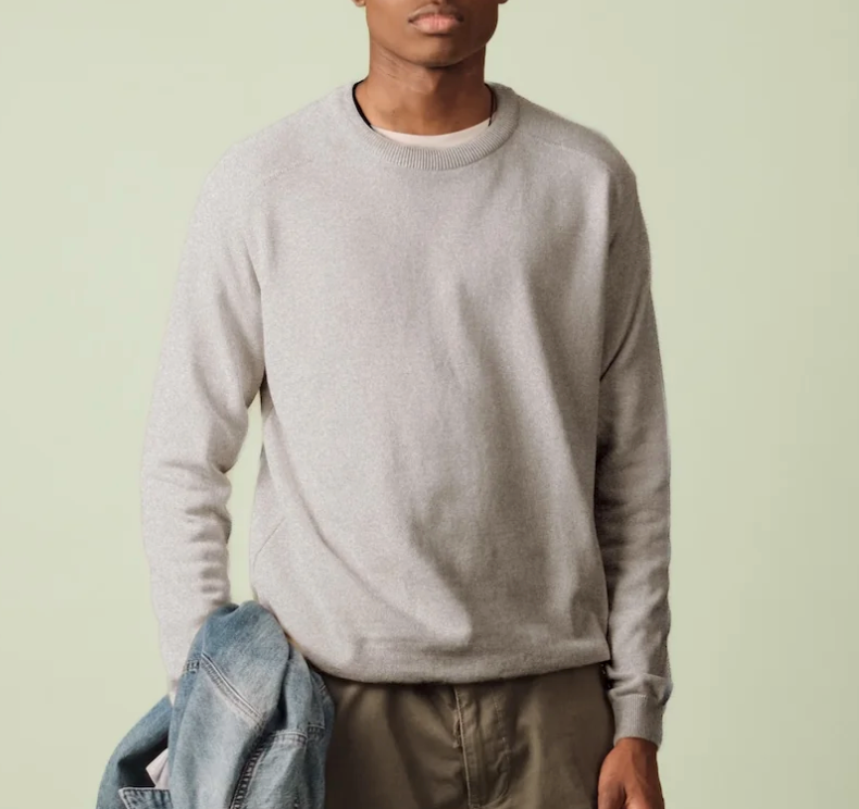 Sevan Pullover Knit, Mottled Grey-Sweatshirts-Nitto Knitwear-Motorious Copenhagen