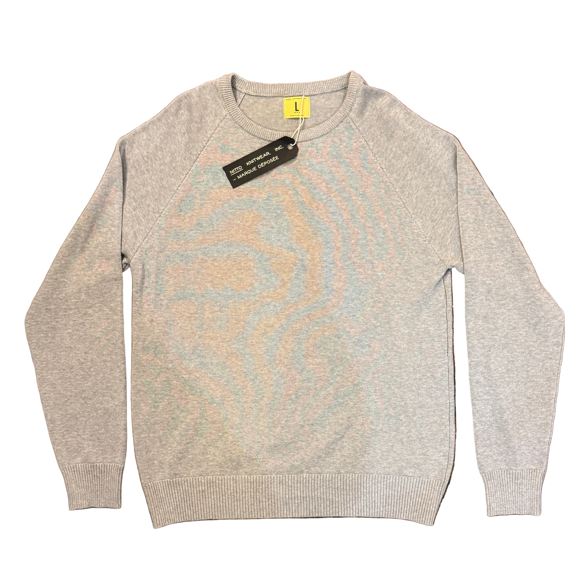 Sevan Pullover Knit, Mottled Grey-Sweatshirts-Nitto Knitwear-Motorious Copenhagen