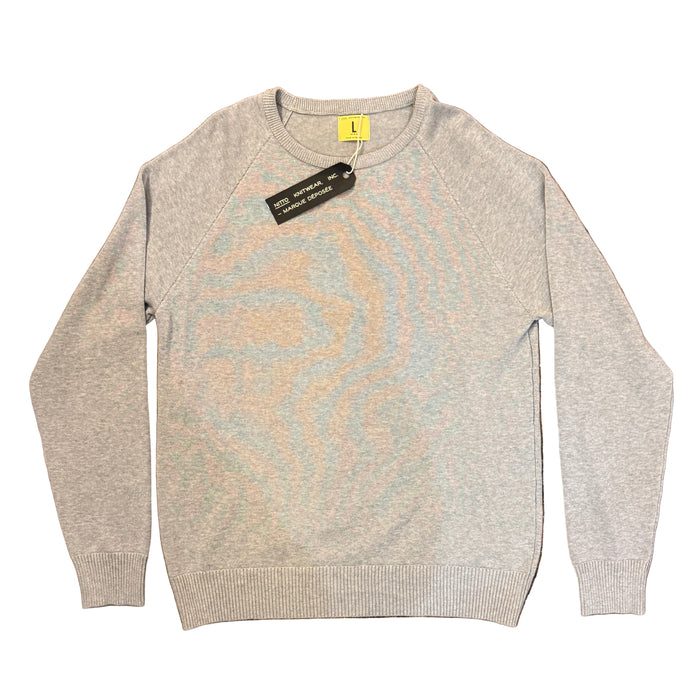 Sevan Pullover Knit, Mottled Grey-Sweatshirts-Nitto Knitwear-Motorious Copenhagen