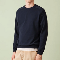 Sevan Pullover Knit, Navy Blue-Sweatshirts-Nitto Knitwear-Motorious Copenhagen