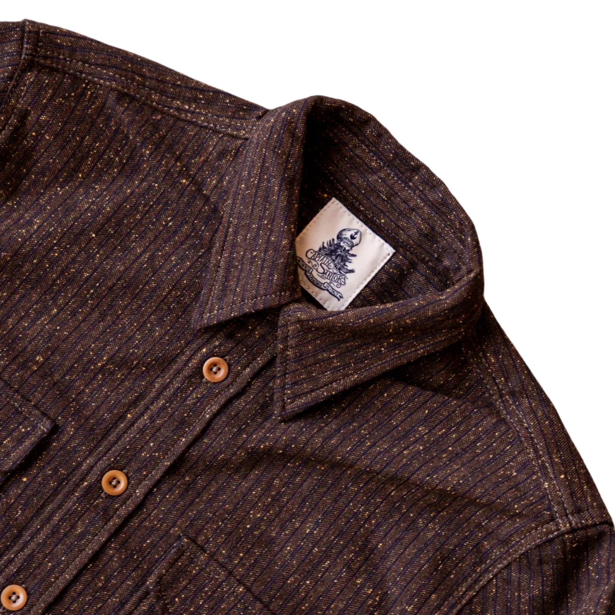 Shirt, 8811, Brown-Skjorter-Captain Santors-Motorious Copenhagen