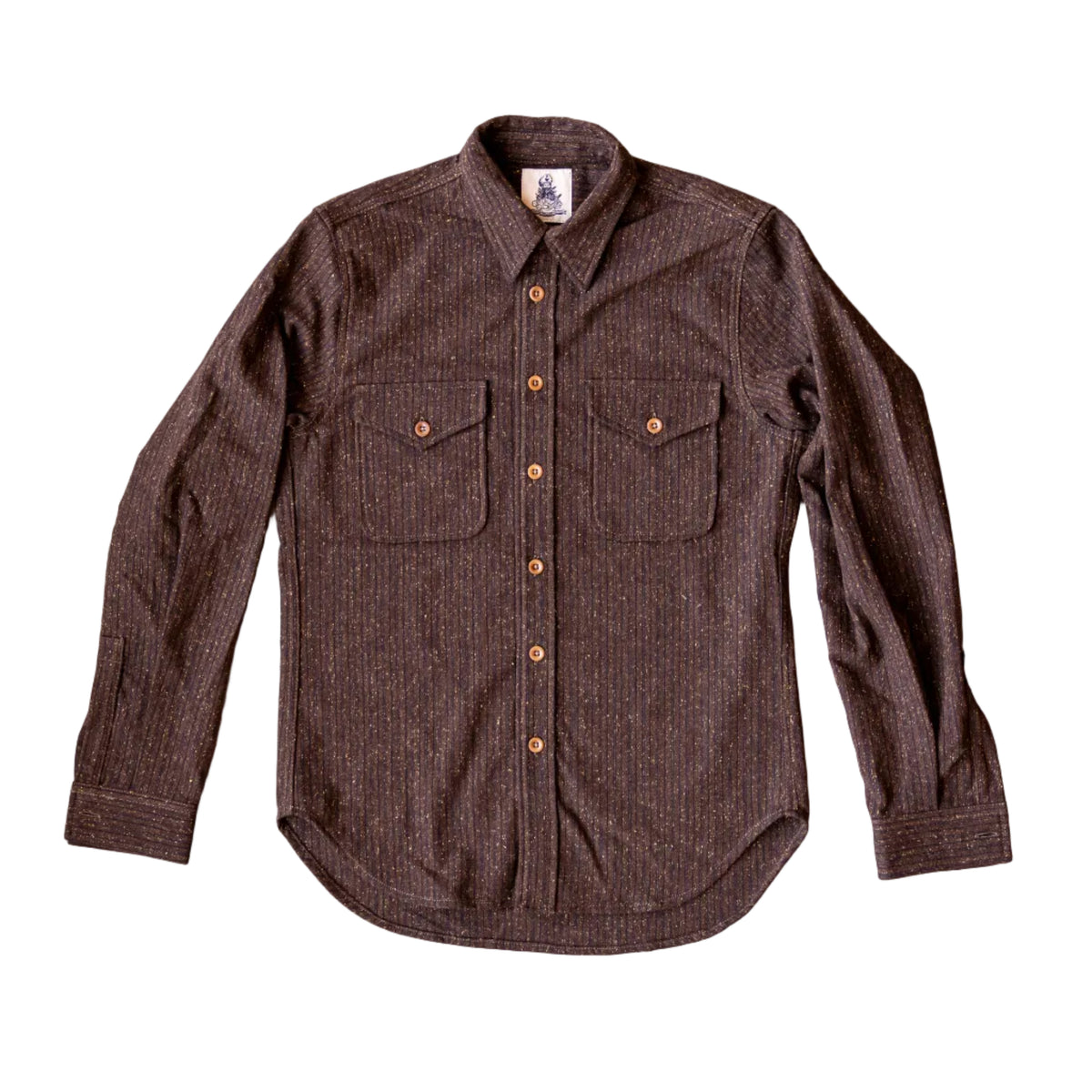 Shirt, 8811, Brown-Skjorter-Captain Santors-Motorious Copenhagen