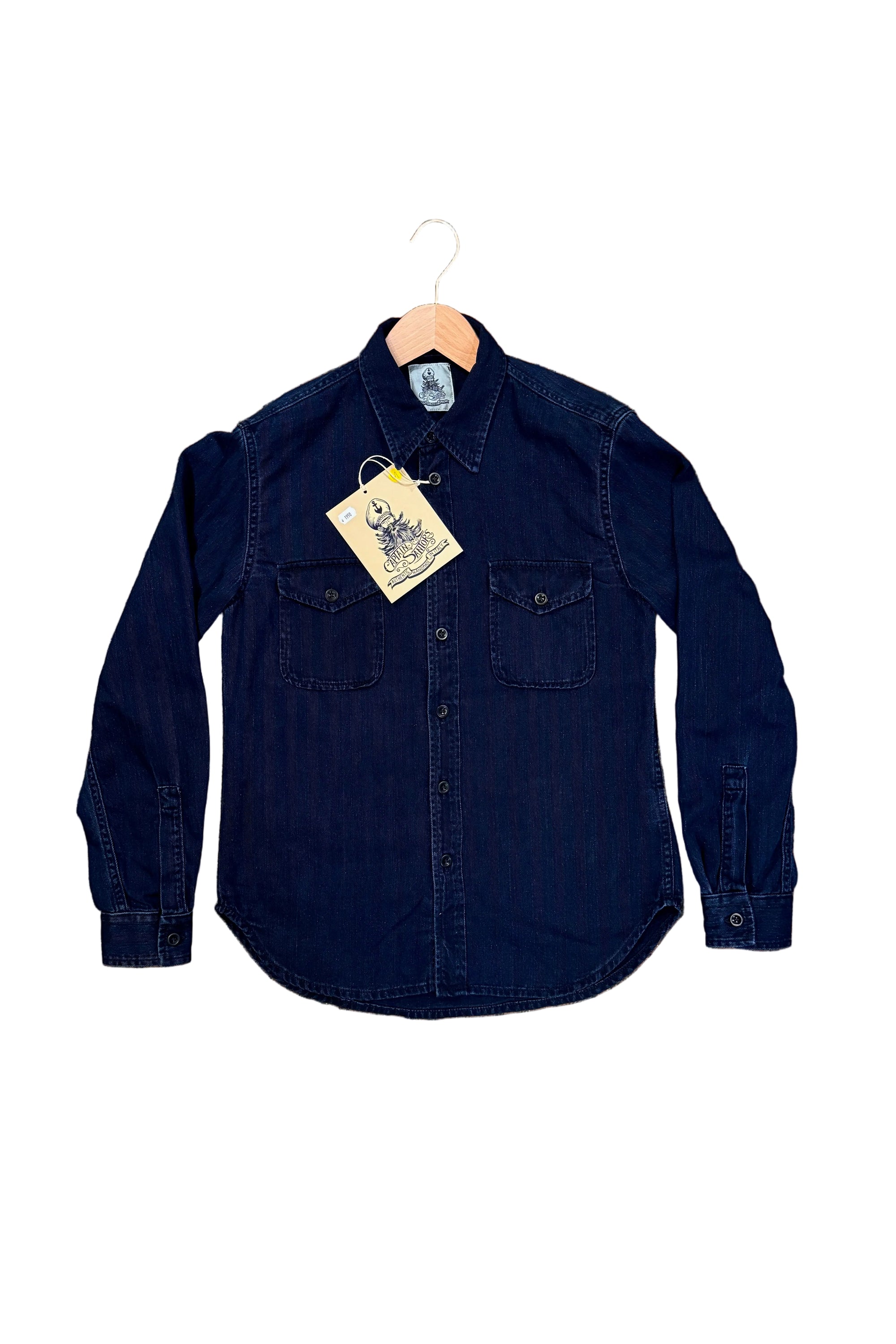 Shirt, 8811, Indigo-Skjorter-Captain Santors-Motorious Copenhagen