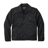 Short Cruiser Jacket, Tin Cloth, Lined, Black-Jakker-Filson 1897-Motorious Copenhagen