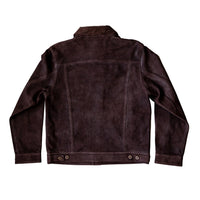 Short Cruiser Jacket, Waxed Suede, Dark Brown-Jakker-Filson 1897-Motorious Copenhagen