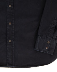 Sideras Shirt, Cotton Twill, Black-Skjorter-IndigoFera-Motorious Copenhagen