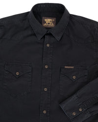 Sideras Shirt, Cotton Twill, Black-Skjorter-IndigoFera-Motorious Copenhagen