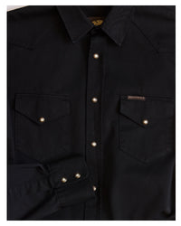 Sideras Shirt, Cotton Twill, Black-Skjorter-IndigoFera-Motorious Copenhagen