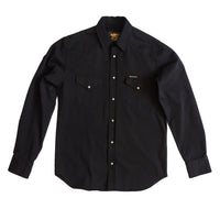 Sideras Shirt, Cotton Twill, Black-Skjorter-IndigoFera-Motorious Copenhagen