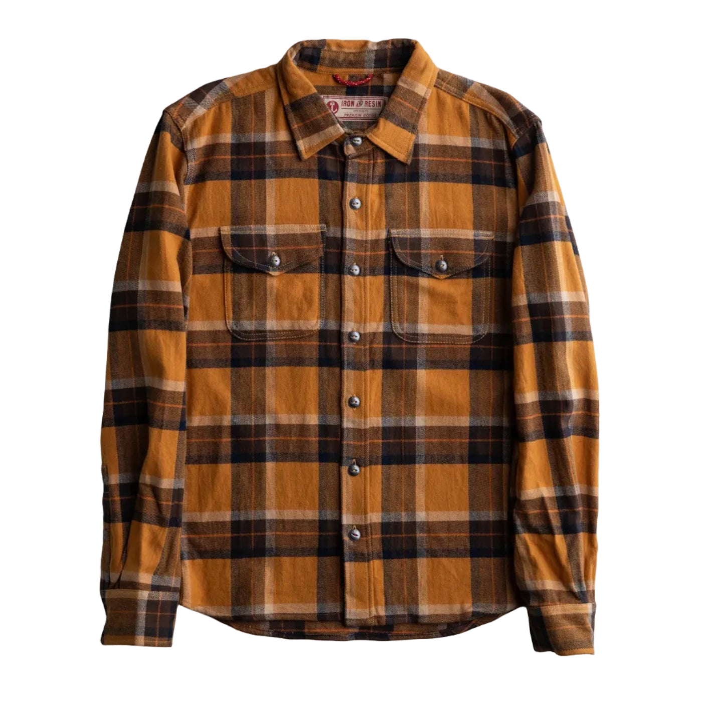 Sierra, Cotton Shirt, Cognac-Skjorter-Iron & Resin-Motorious Copenhagen