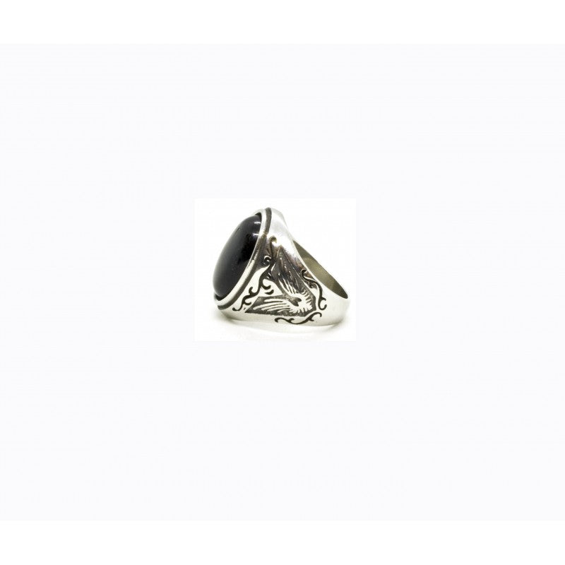 Signet Ring, Onyx-Ringe og Halskæder-Black Pearl Creations-Motorious Copenhagen