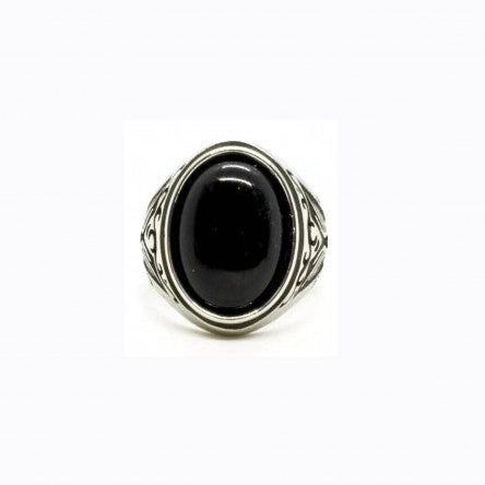 Signet Ring, Onyx-Ringe og Halskæder-Black Pearl Creations-Motorious Copenhagen