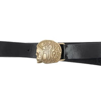 Skull Logo Belt, Black-Bælter-Eat Dust-Motorious Copenhagen