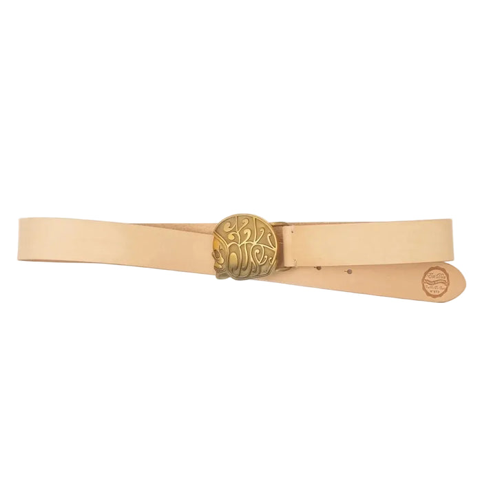 Skull Logo Belt, Natural-Bælter-Eat Dust-Motorious Copenhagen