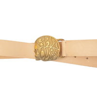 Skull Logo Belt, Natural-Bælter-Eat Dust-Motorious Copenhagen