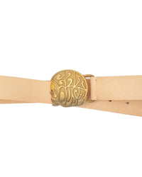 Skull Logo Belt, Natural-Bælter-Eat Dust-Motorious Copenhagen