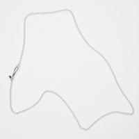 Small Anchor Chain Hook Necklace, Silver-Ringe og Halskæder-O.P. Jewellery-Motorious Copenhagen