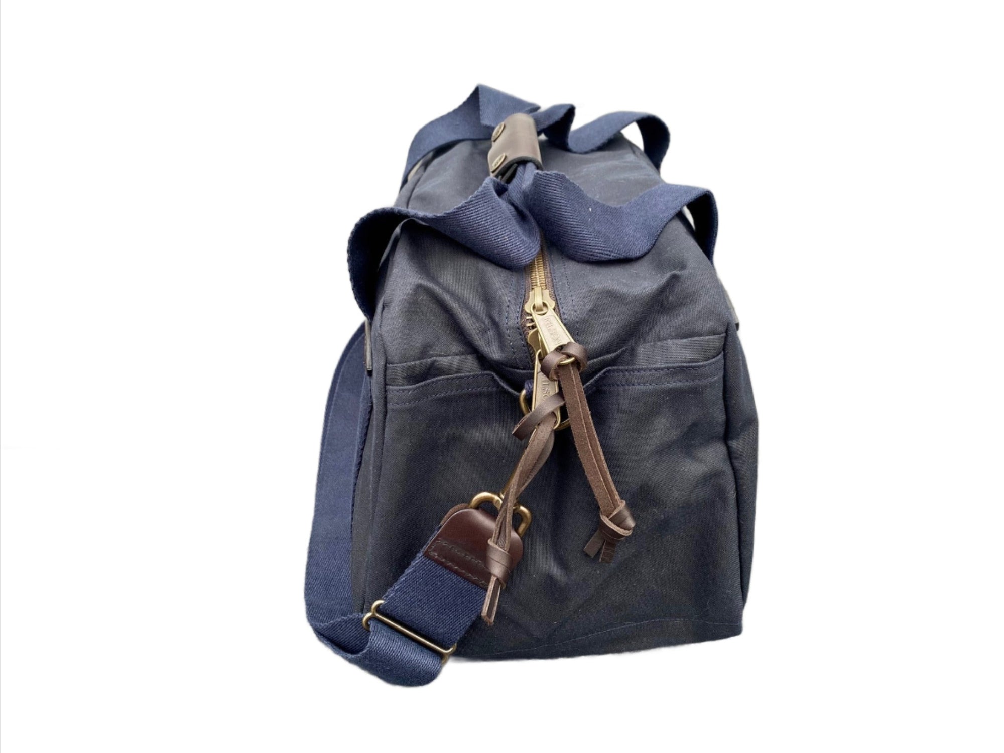 Small Rugged Twill Duffle Bag, Navy-Tasker-Filson 1897-Motorious Copenhagen