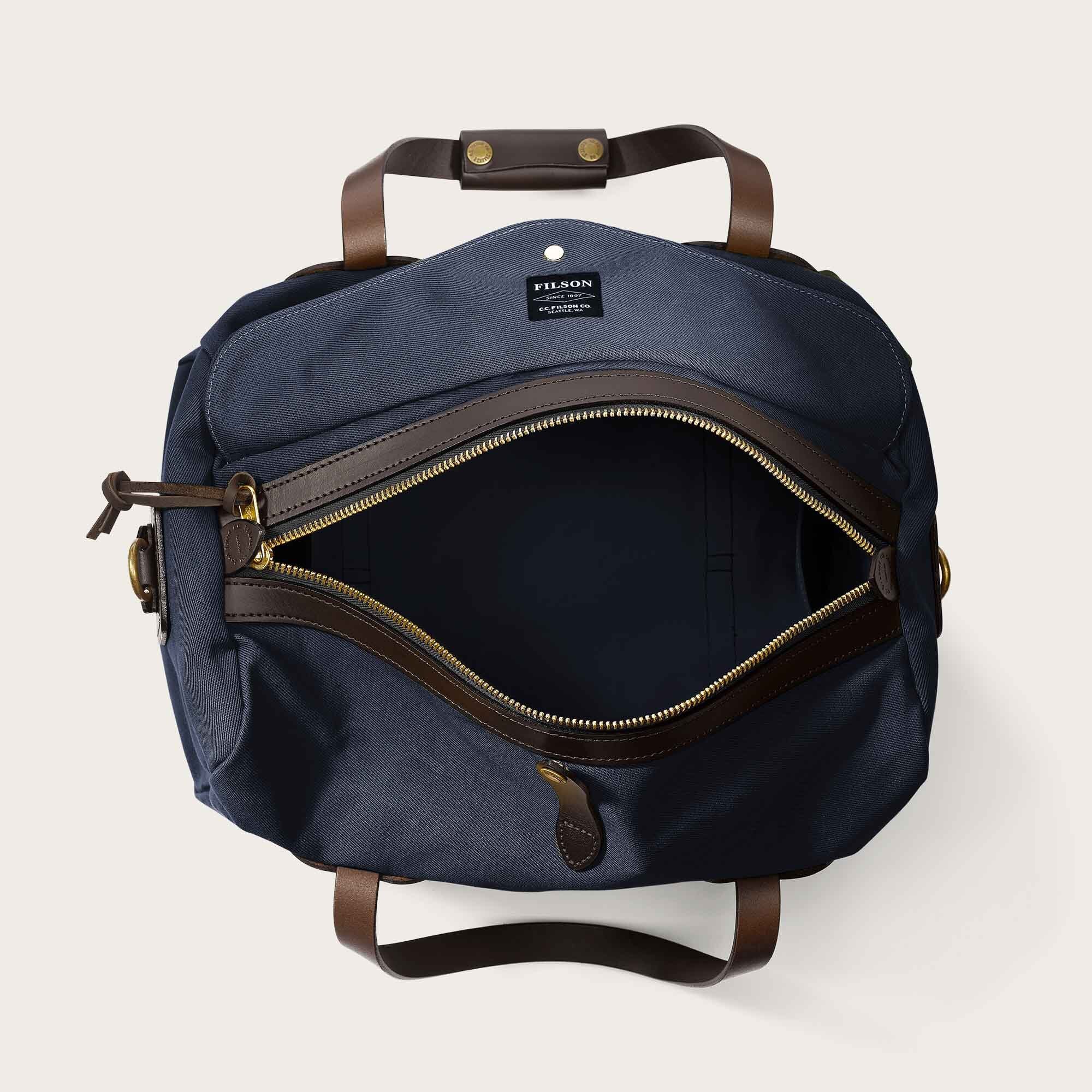 Small Rugged Twill Duffle Bag, Navy-Tasker-Filson 1897-Motorious Copenhagen