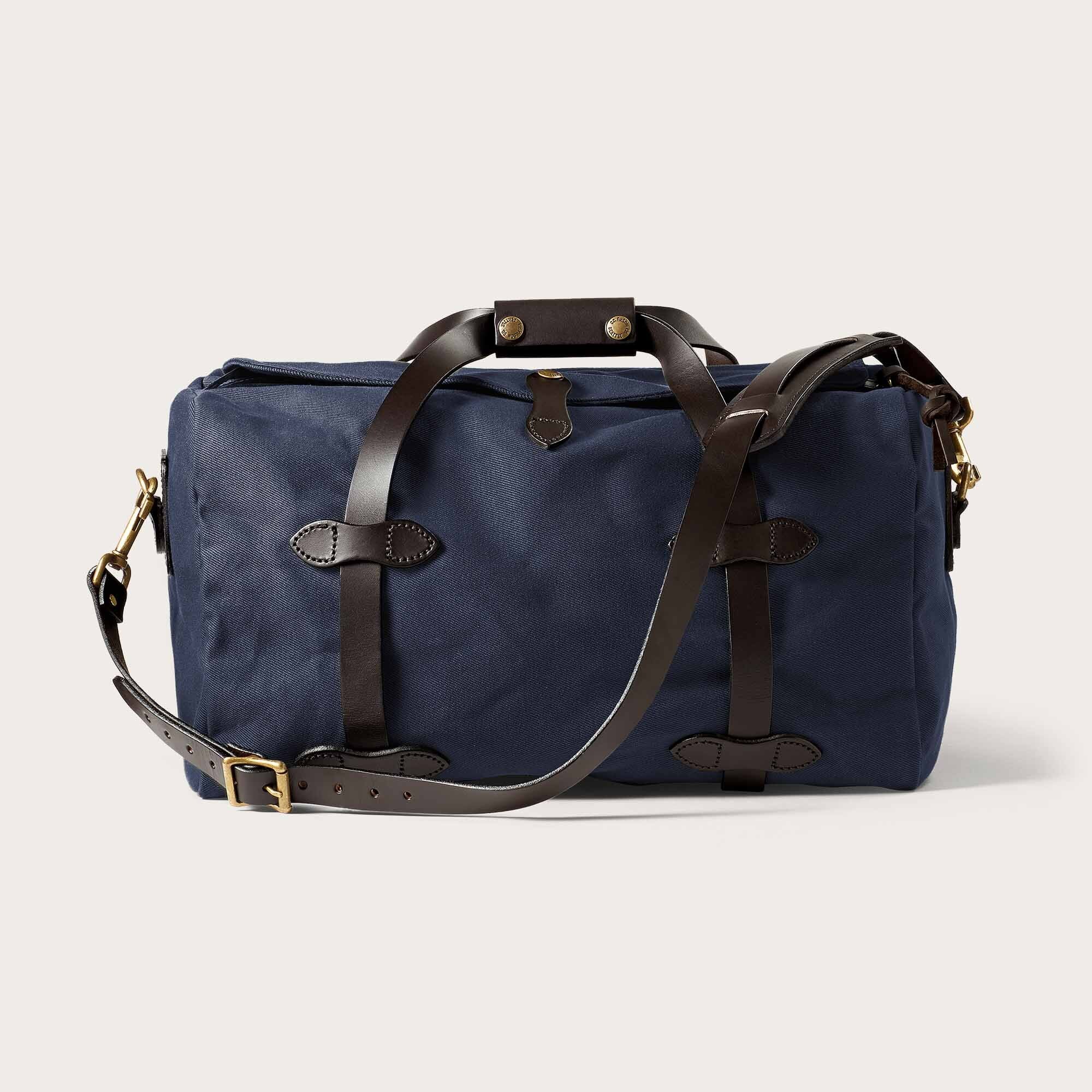 Small Rugged Twill Duffle Bag, Navy-Tasker-Filson 1897-Motorious Copenhagen