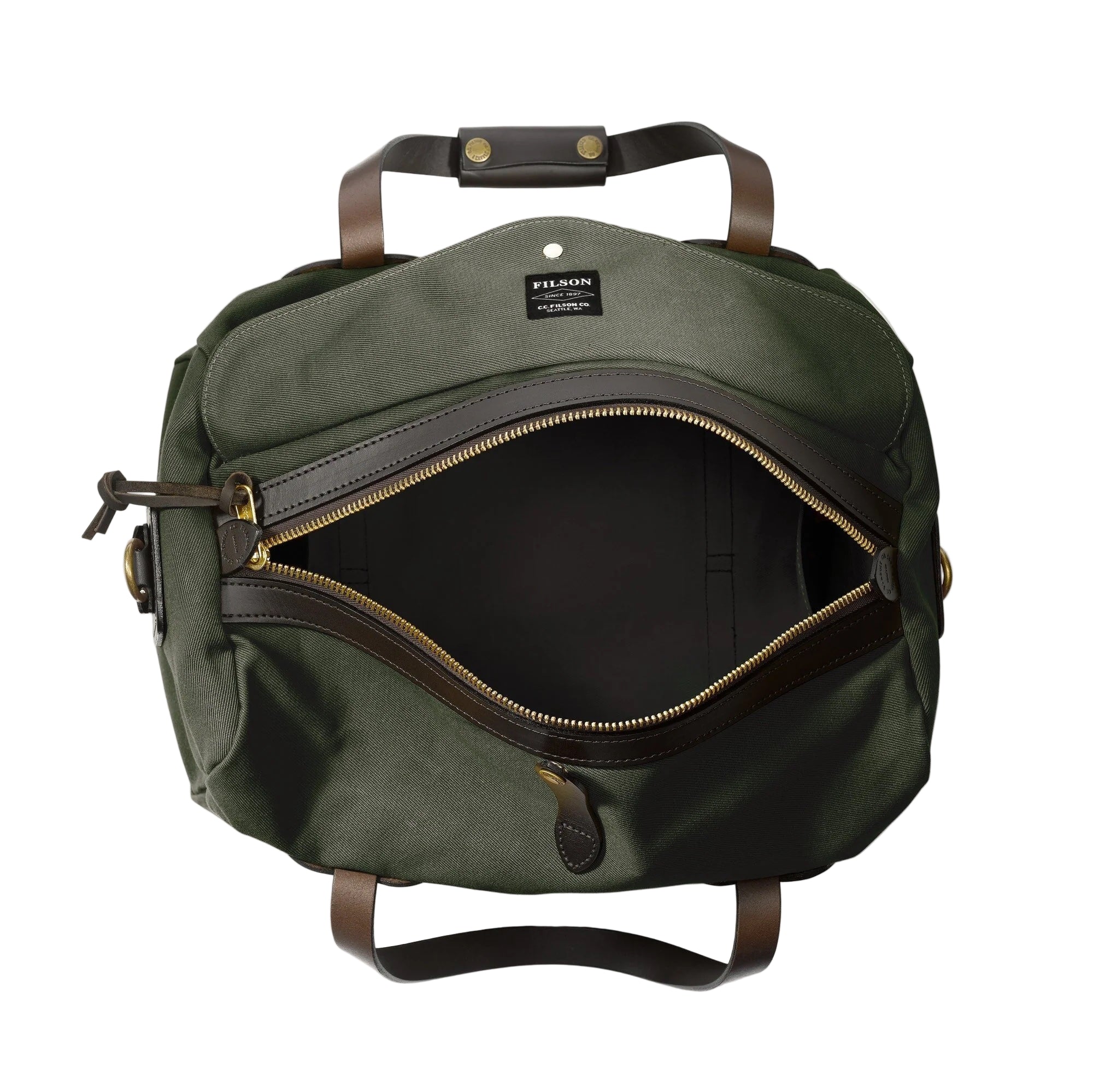 Filson Tasker Small Rugged Twill Duffle Bag, Ottergreen