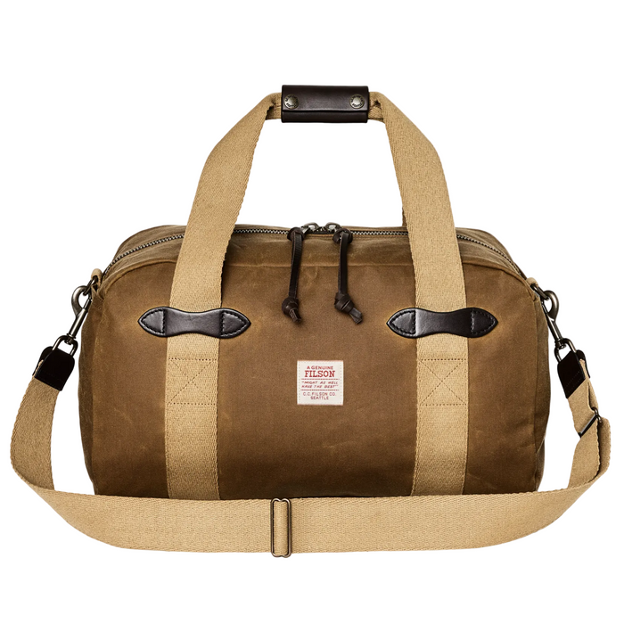 Small Tin Cloth Duffle Bag, Dark Tan-Tasker-Filson 1897-Motorious Copenhagen