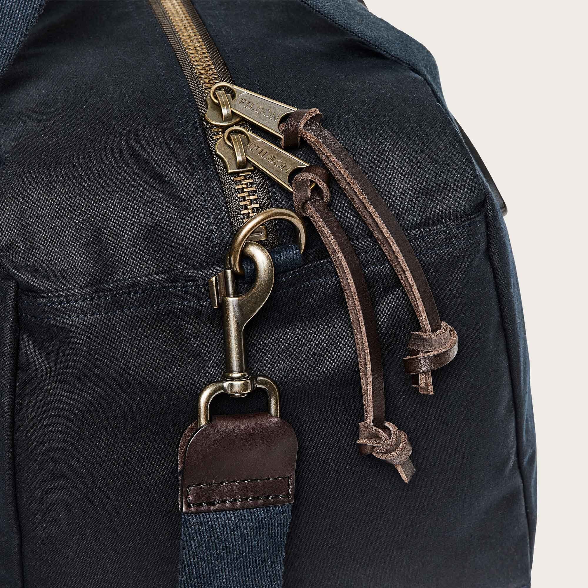 Filson Tasker Small Tin Cloth Duffle Bag, Navy