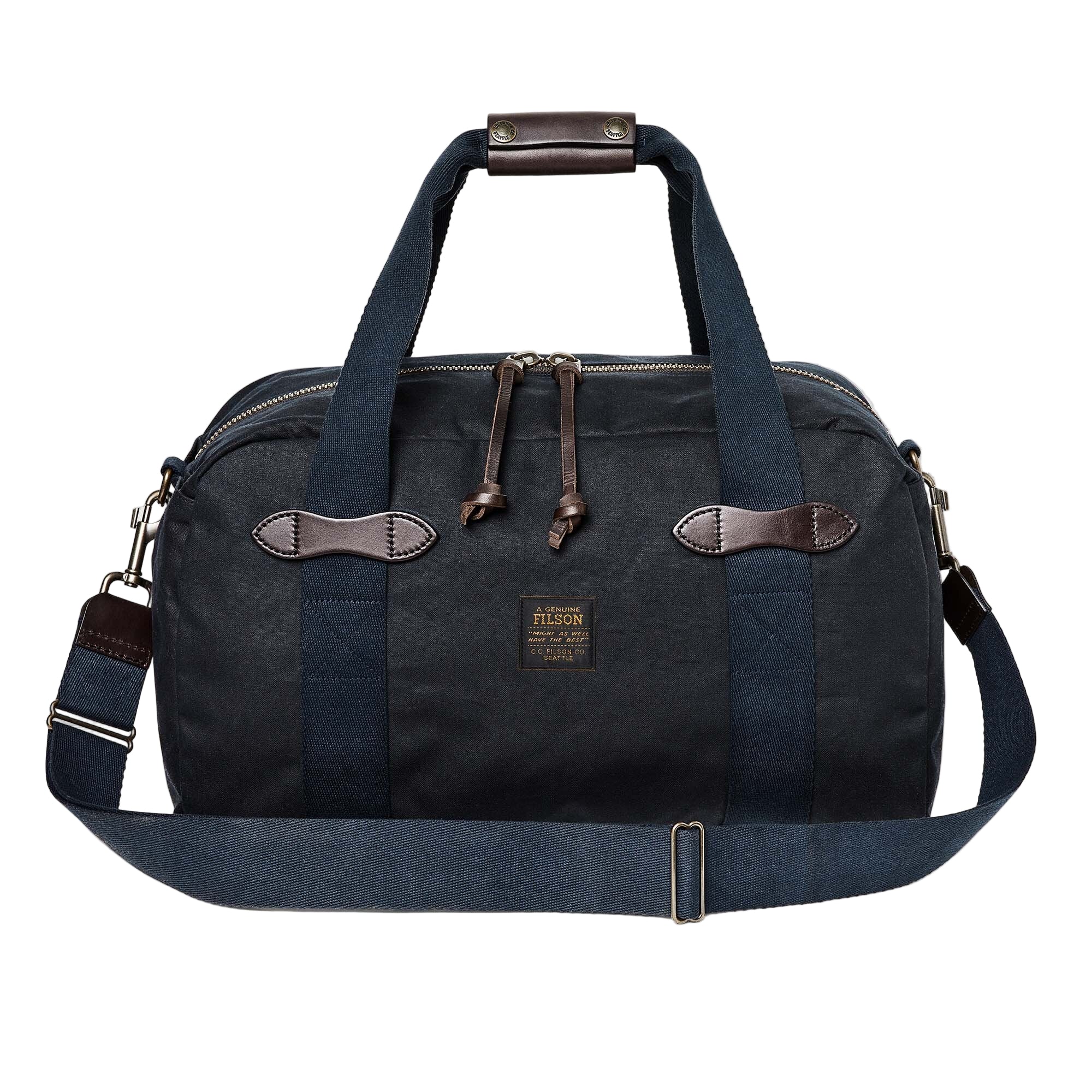 Filson Tasker Small Tin Cloth Duffle Bag, Navy