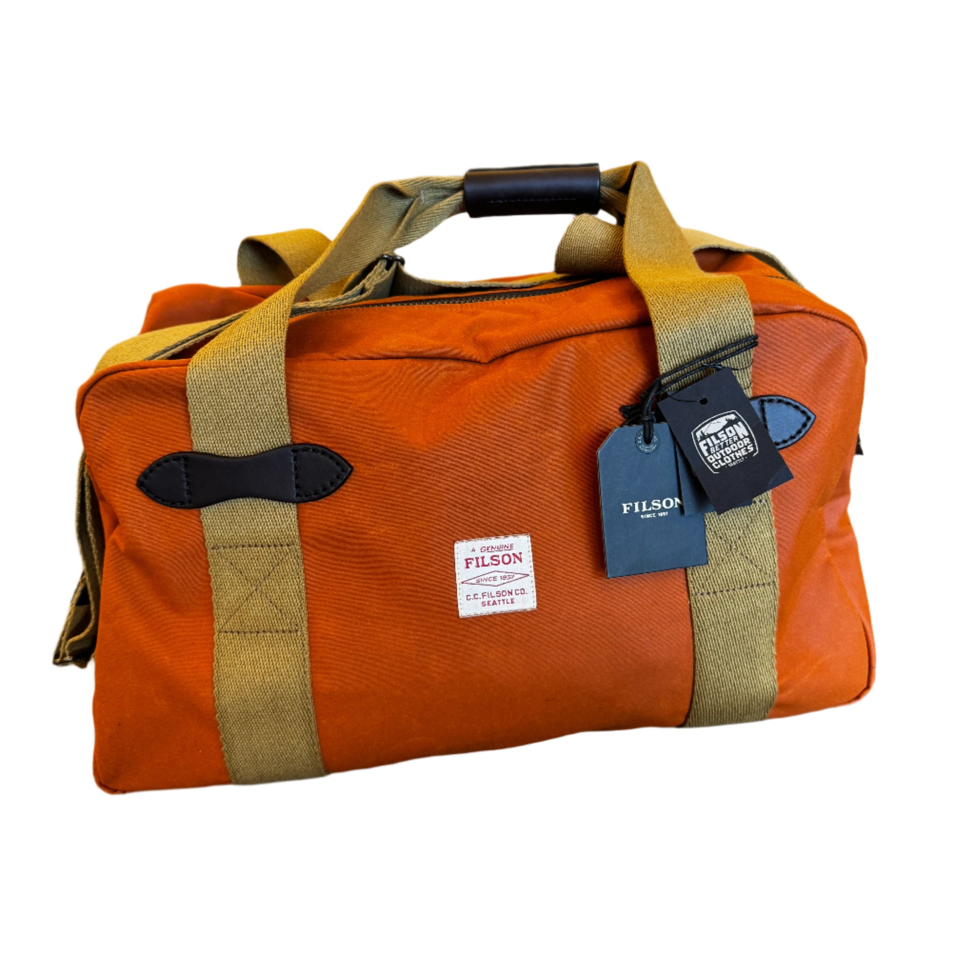 Small Tin Cloth Duffle Bag, Rust-Tasker-Filson 1897-Motorious Copenhagen