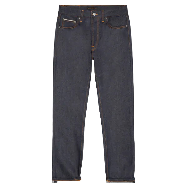 Solid Ollie, Dry Japan Selvage-Bukser-Nudie Jeans-Motorious Copenhagen