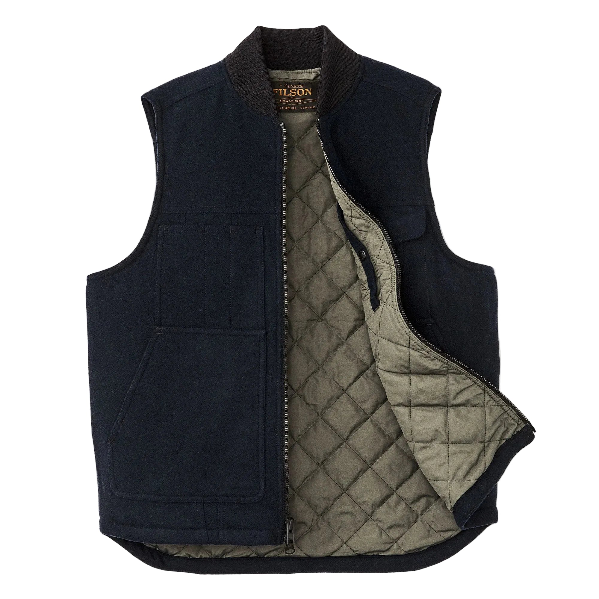 Spokane Insulated Work Vest, Navy-Veste-Filson 1897-Motorious Copenhagen