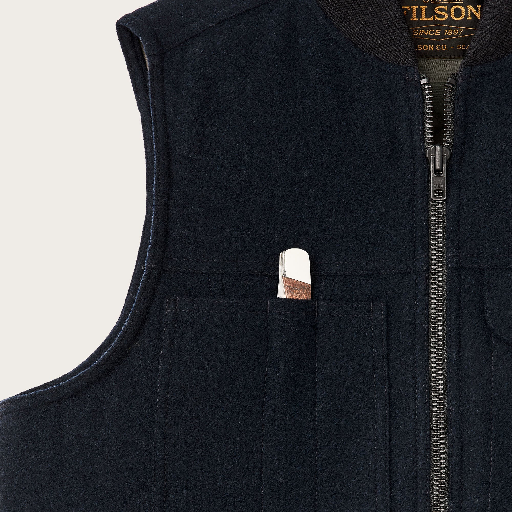 Spokane Insulated Work Vest, Navy-Veste-Filson 1897-Motorious Copenhagen