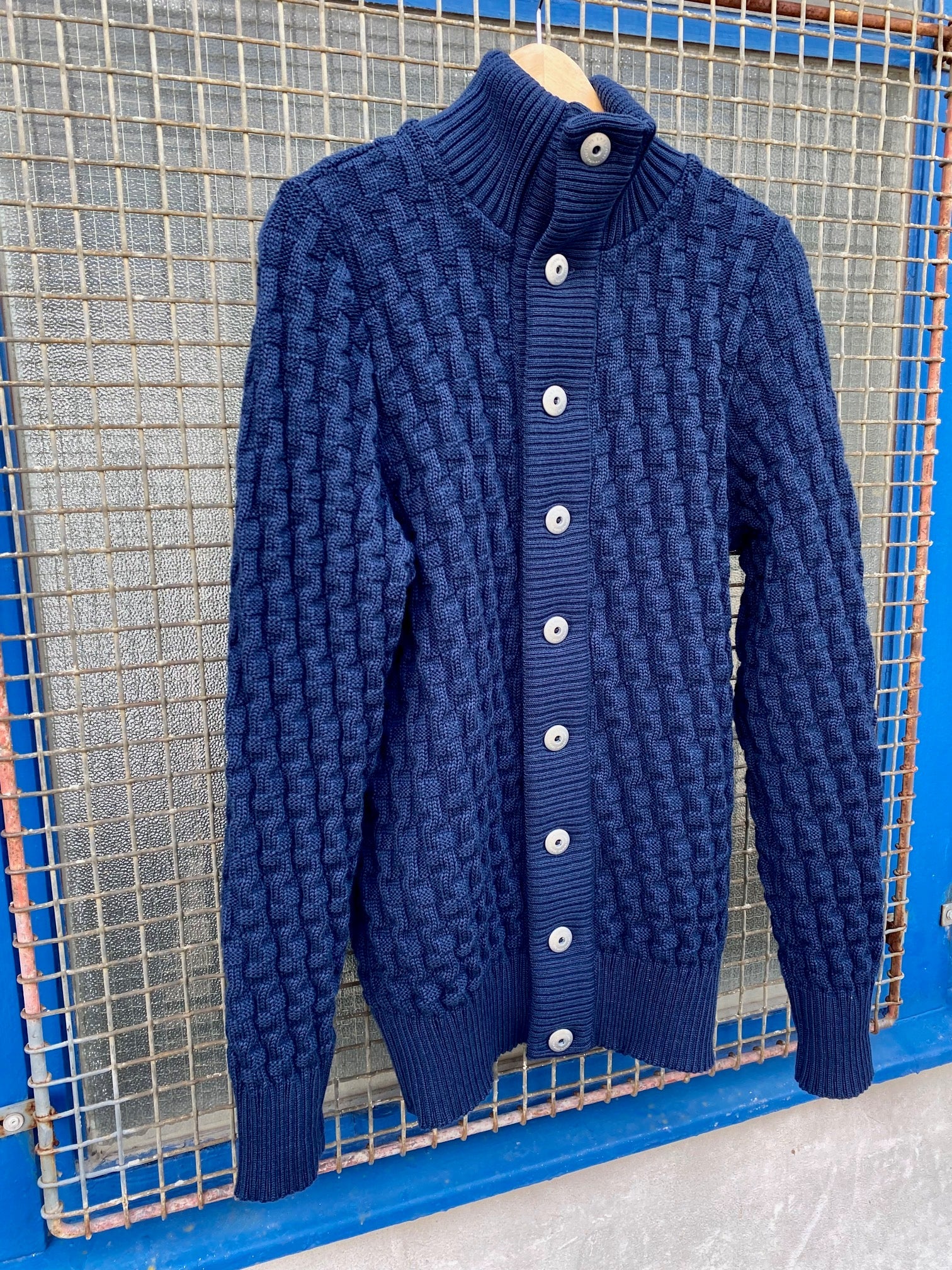 Stark Cardigan, Manual Blue-Sweatshirts-SNS Herning-Motorious Copenhagen